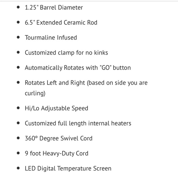 Beachwaver Pro 1.25 Dual Voltage Rotating Curling Iron - Picture 3 of 10